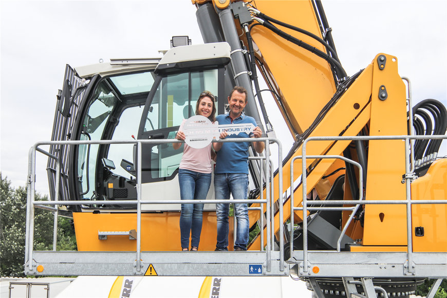 Mazeau Recyclage welcomes a new Liebherr LH 80 M High Rise materials handler